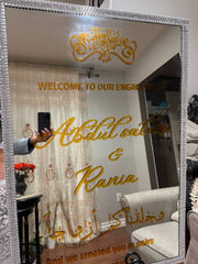 Welcome sign Mirror (Rent)