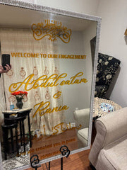Welcome sign Mirror (Rent)